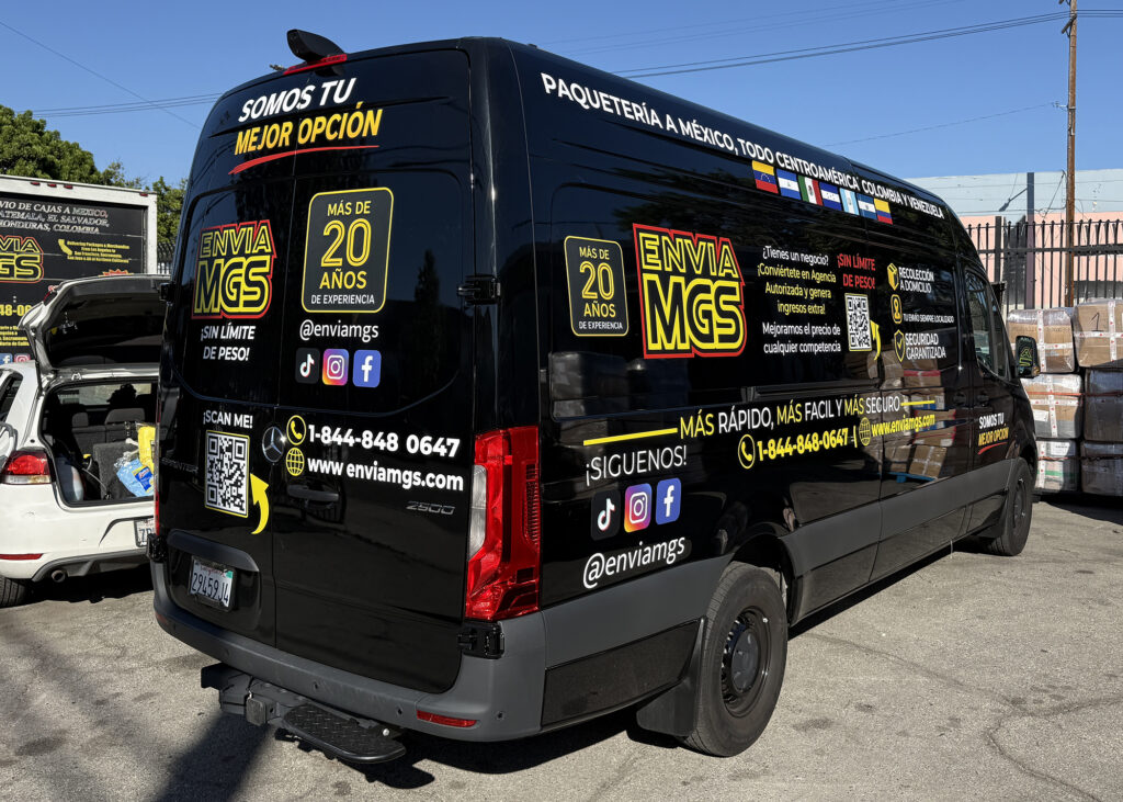 Partial Van Car Graphic Installation